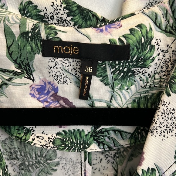 Maje Izer printed short zip-up jumpsuit - size 36 - Picture 3 of 4